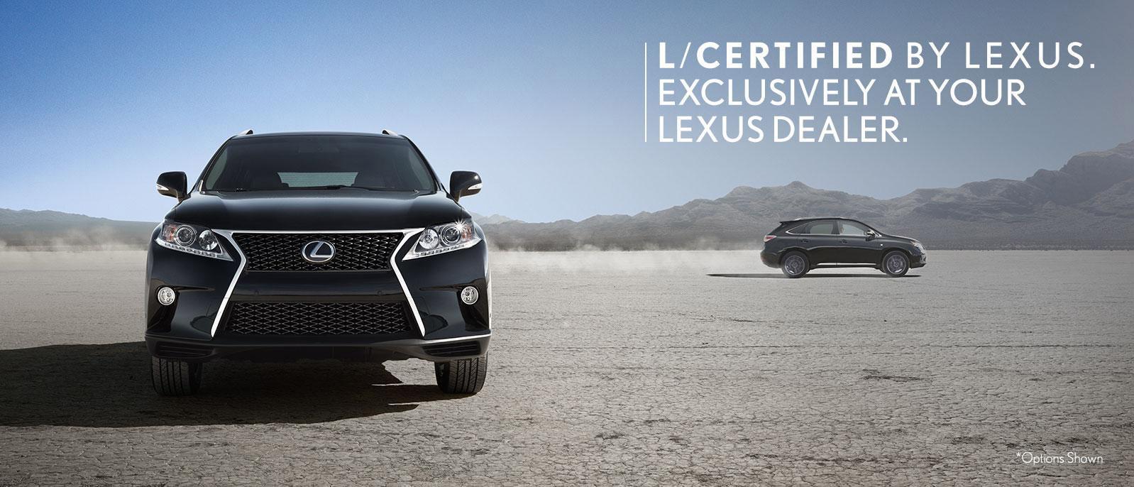 Front and Side of Black Lexus SUV Front and Side of Black Lexus SUV