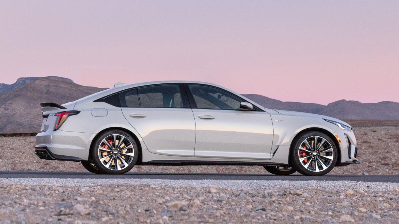 2022 Cadillac CT5-V parked on track