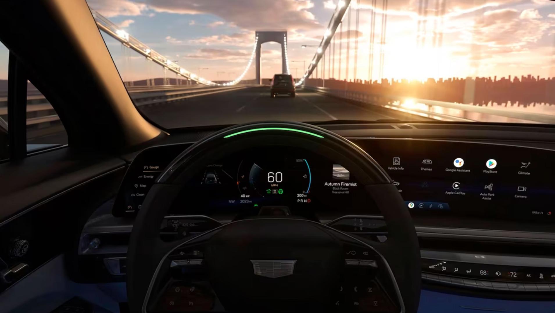 A Man Enjoyed Hands-Free Driving in his Cadillac LYRIQ A Man Enjoyed Hands-Free Driving in his Cadillac LYRIQ