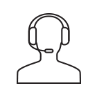 customer care icon with headphone on customer care icon with headphone on