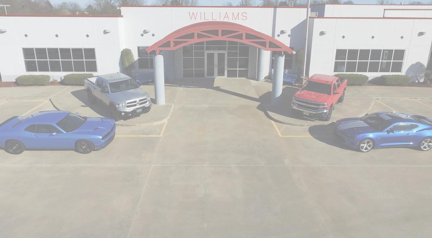 Williams Chevrolet Chrysler Dodge Jeep is a Stigler Chevrolet, Chrysler