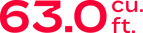 63.0 cu. ft.
