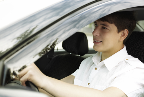 Teen test driving Harrisonburg used cars