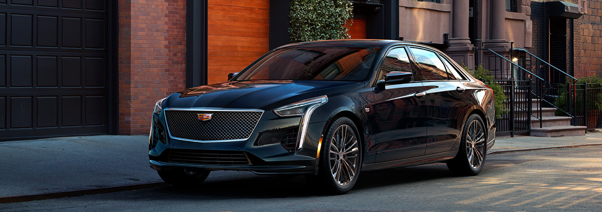 Black 2019 Cadillac CT6 V-Sport parked on street