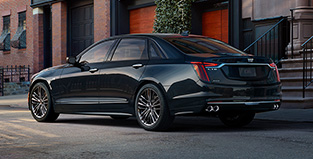 Black 2019 Cadillac CT6 V-Sport parked on street
