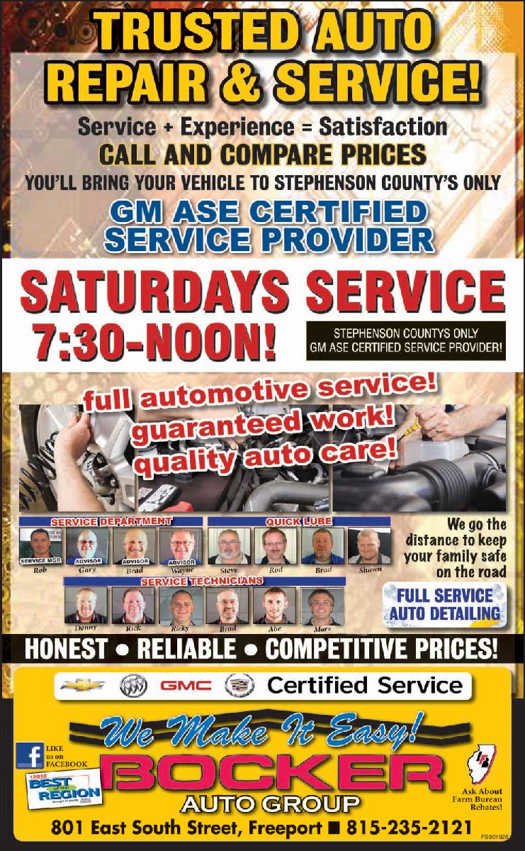 Bocker Auto Group is a FREEPORT Buick, Chevrolet, GMC dealer and a new