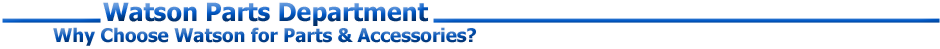 Watson Chevrolet Inc Parts Department