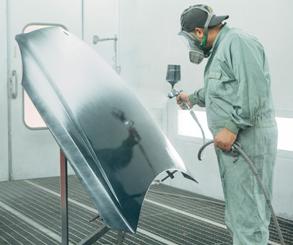 Paint Tech painting car hood clarksville, TN
