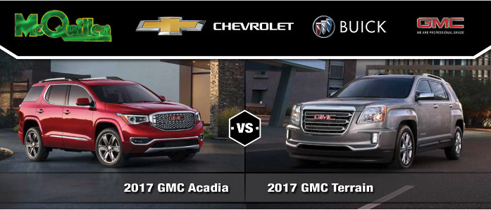 2017 Gmc Acadia Vs. 2017 Gmc Terrain In Girard, Pa | Mcquillen Chevrolet 2017 Gmc Acadia Vs. 2017 Gmc Terrain In Girard, Pa | Mcquillen Chevrolet
