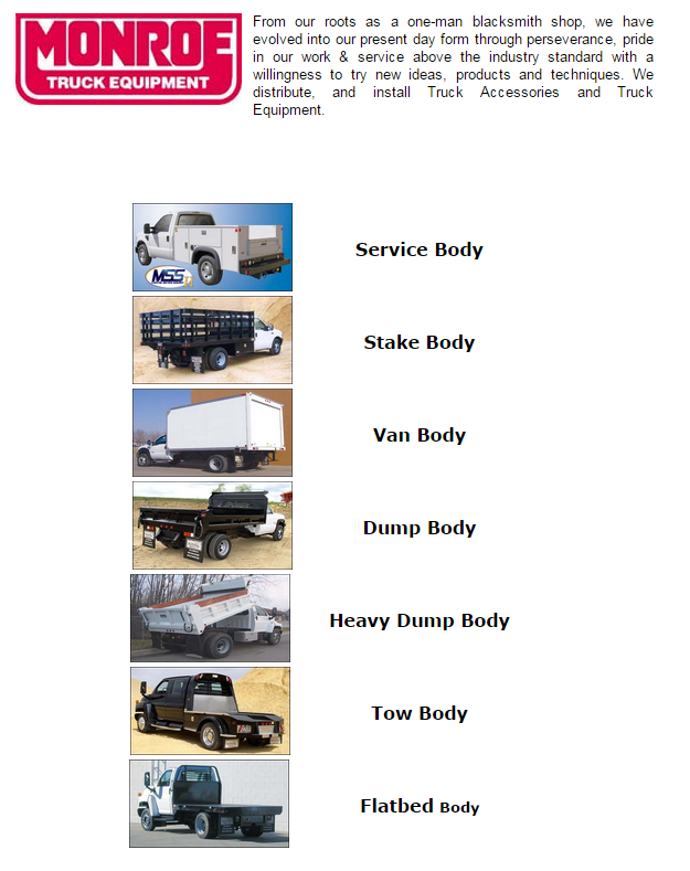 Monrof Truck equipment