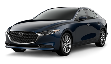 Dark Blue Mazda3 Premium Sedan