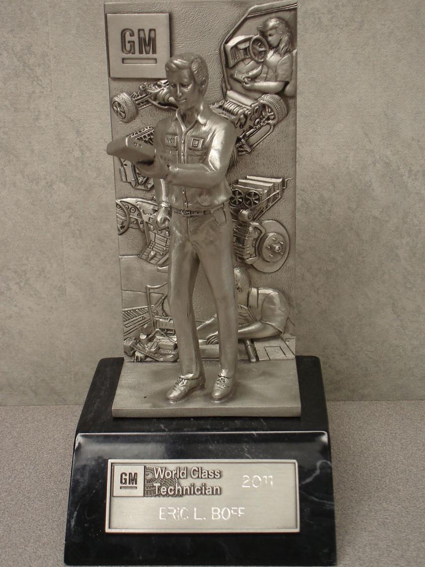 Award for superior service at North Star Chevrolet