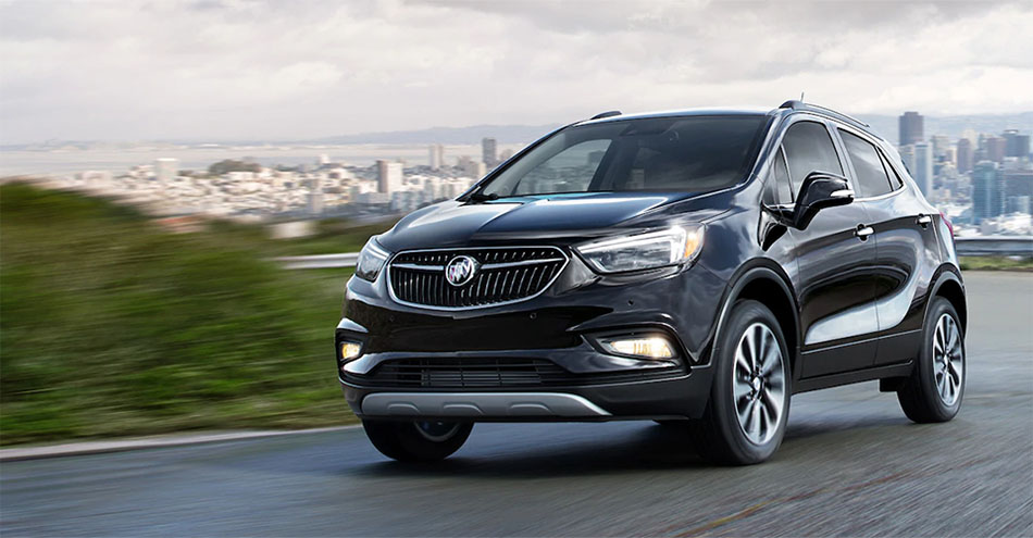2019 Buick Encore driving out of city