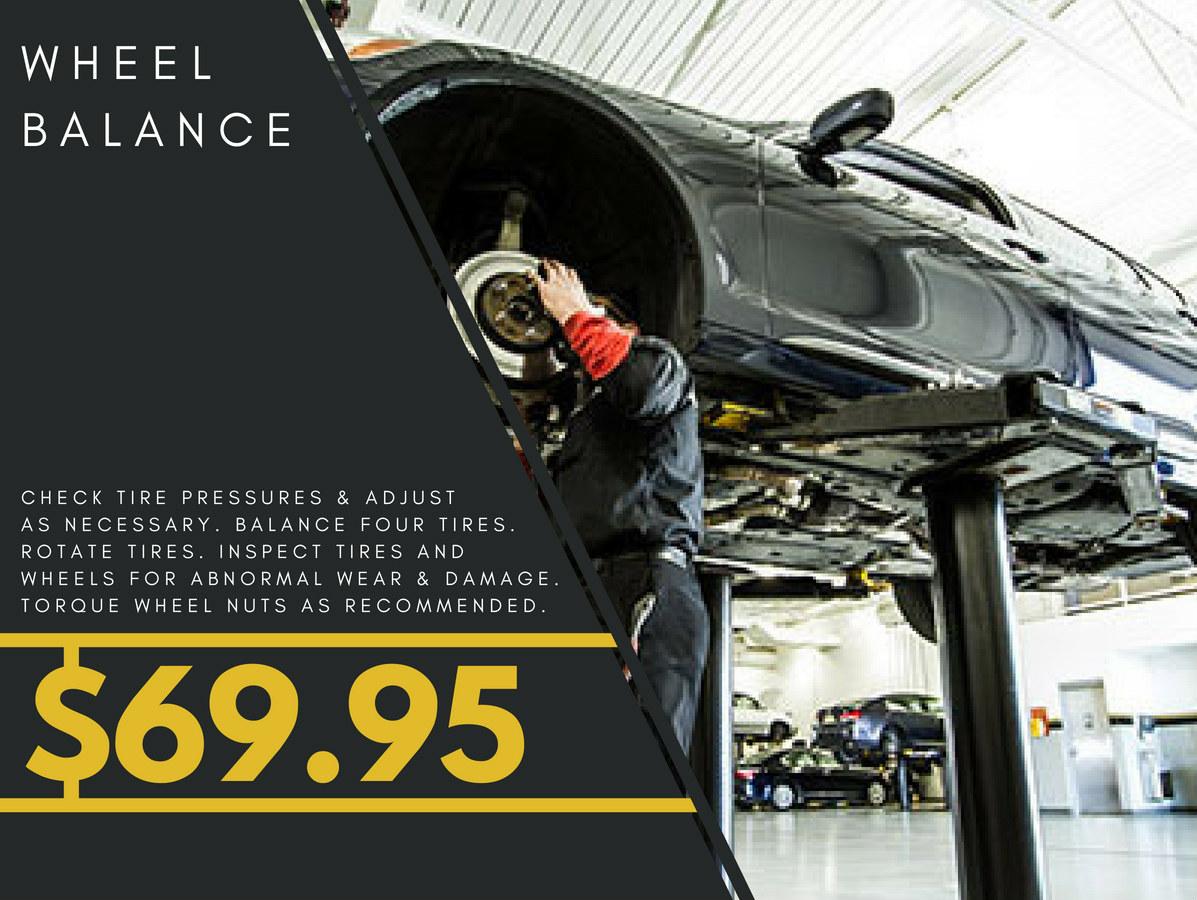 WHEEL BALANCE SERVICE MENU