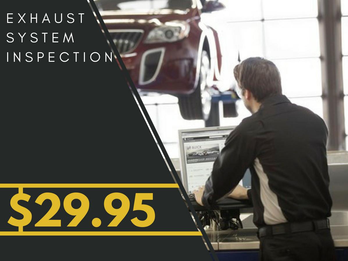 Exhaust System Inspection Service Menu