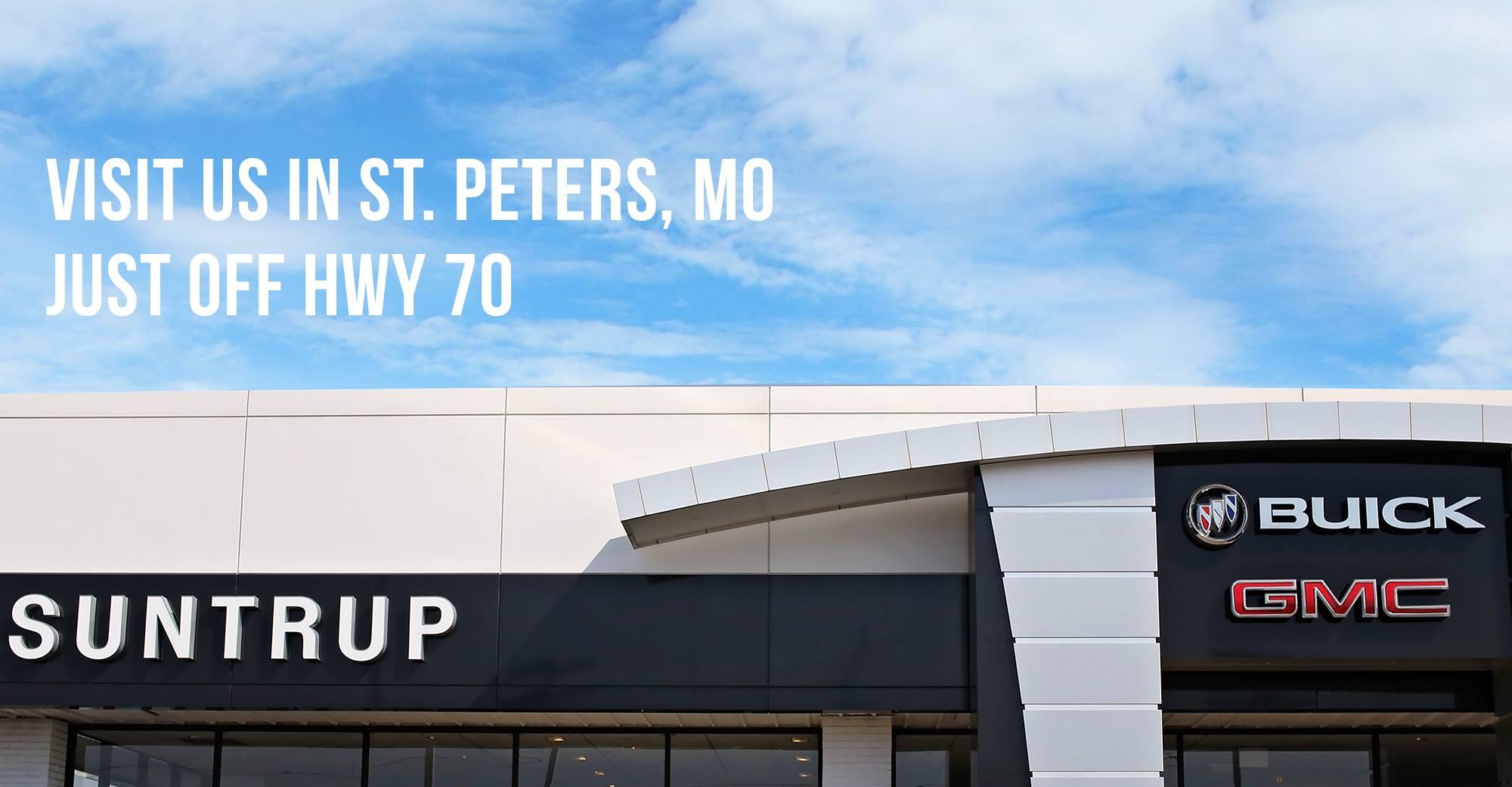 Suntrup Buick GMC in SAINT PETERS, MO New and Used Dealer Serving St. Louis Customers