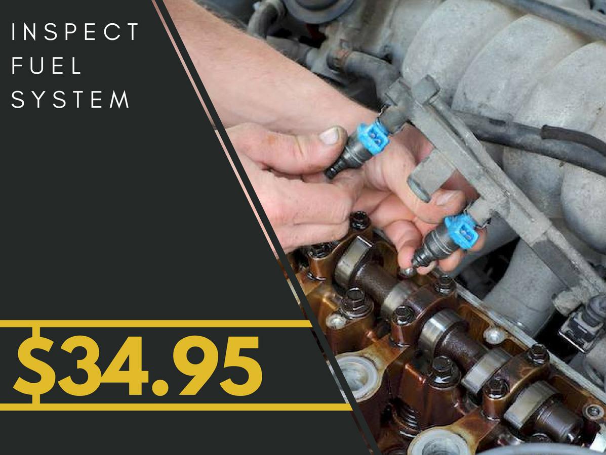 INSPECTION FUEL SYSTEM SERVICE MENU