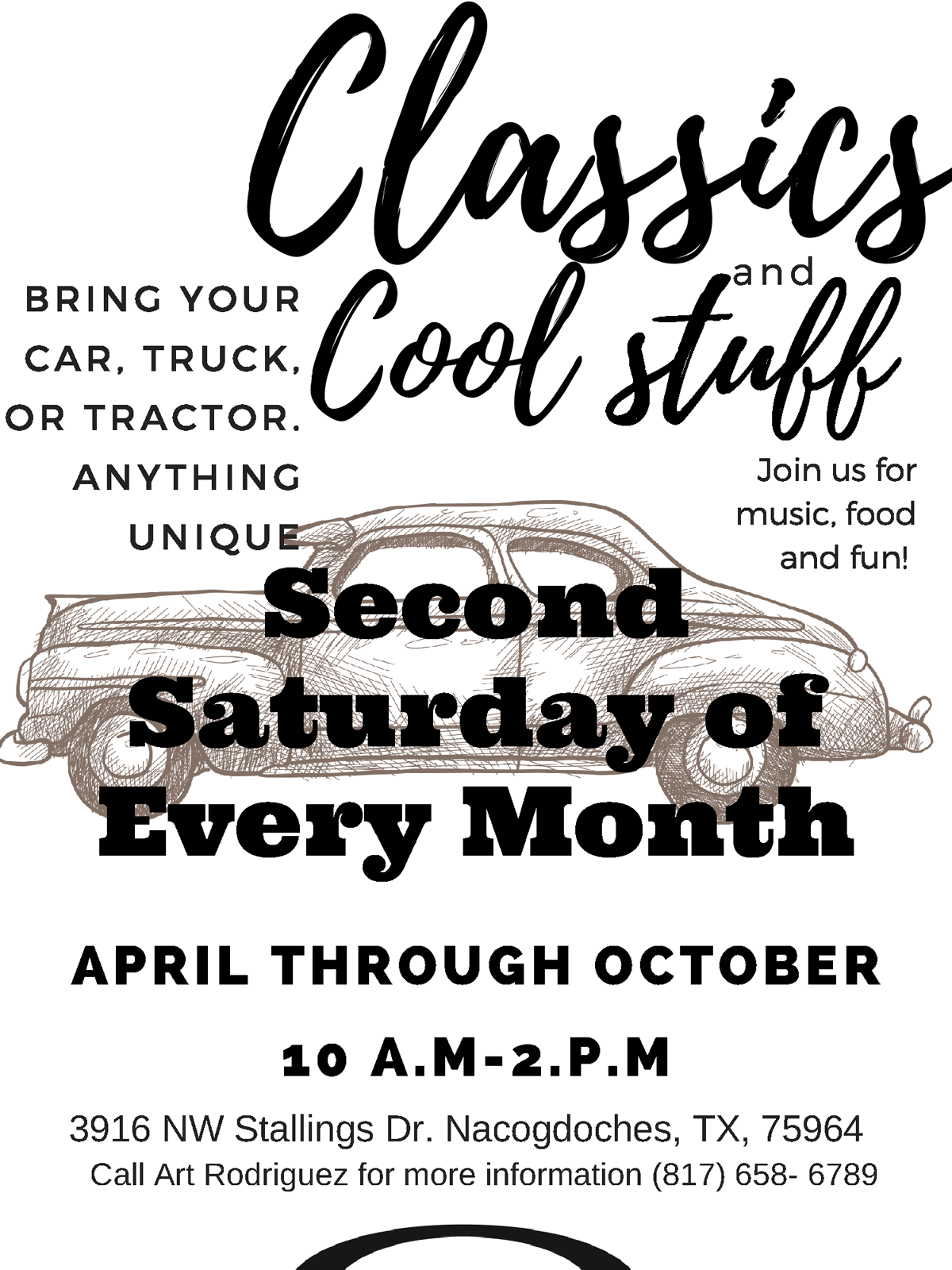 Rex Perry Autoplex Car Show 2nd Saturday Of Every Month April Through October Join Us Free Music Food And Cool Classics