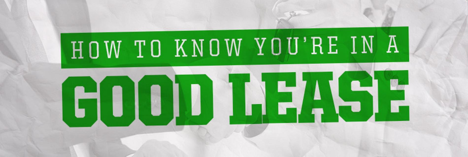 Are you in a good lease? Bill Harris GM