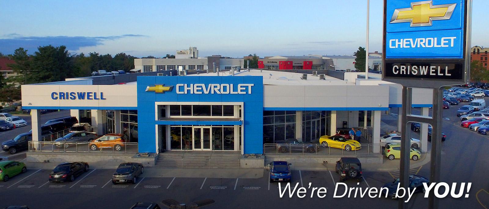 to Criswell Chevrolet Your GAITHERSBURG Chevy Dealership