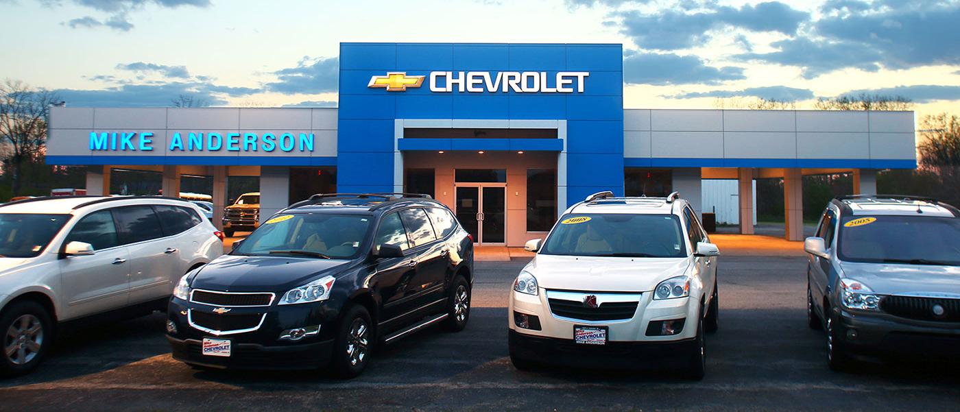 Mike Anderson Chevrolet of Ossian Fort Wayne, Huntington, & Bluffton, IN Chevrolet Vehicle Source
