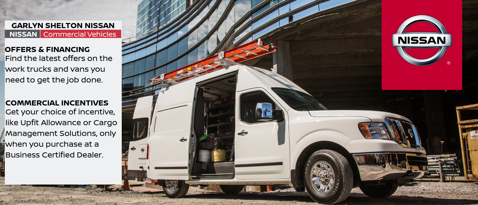 Garlyn Shelton Nissan is a Temple Nissan dealer and a commercial