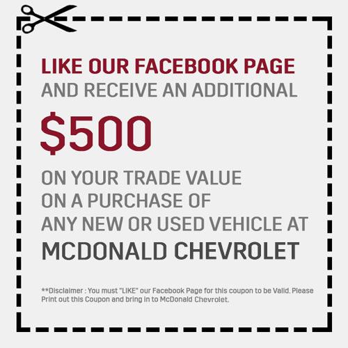McDonald Chevrolet is a MILLINGTON Chevrolet dealer and a new car and