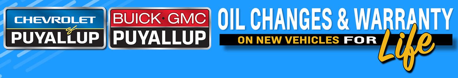 Oil Changes and Warranty for Life at Chevrolet Buick GMC of Puyallup