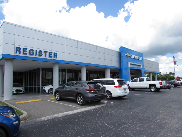 Register Chevrolet & RV Center Hours and map, address, directions to