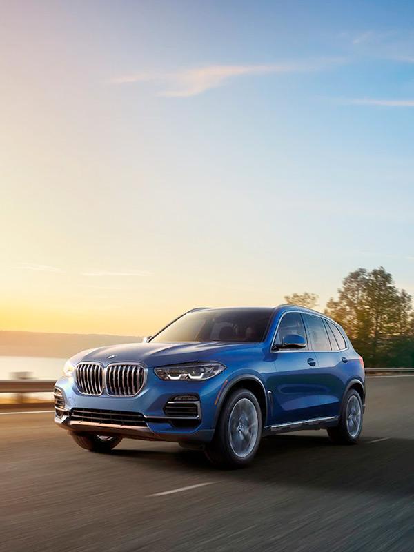 2020 BMW X5 driving on road