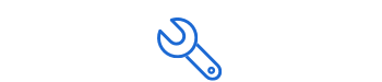 Blue wrench icon
