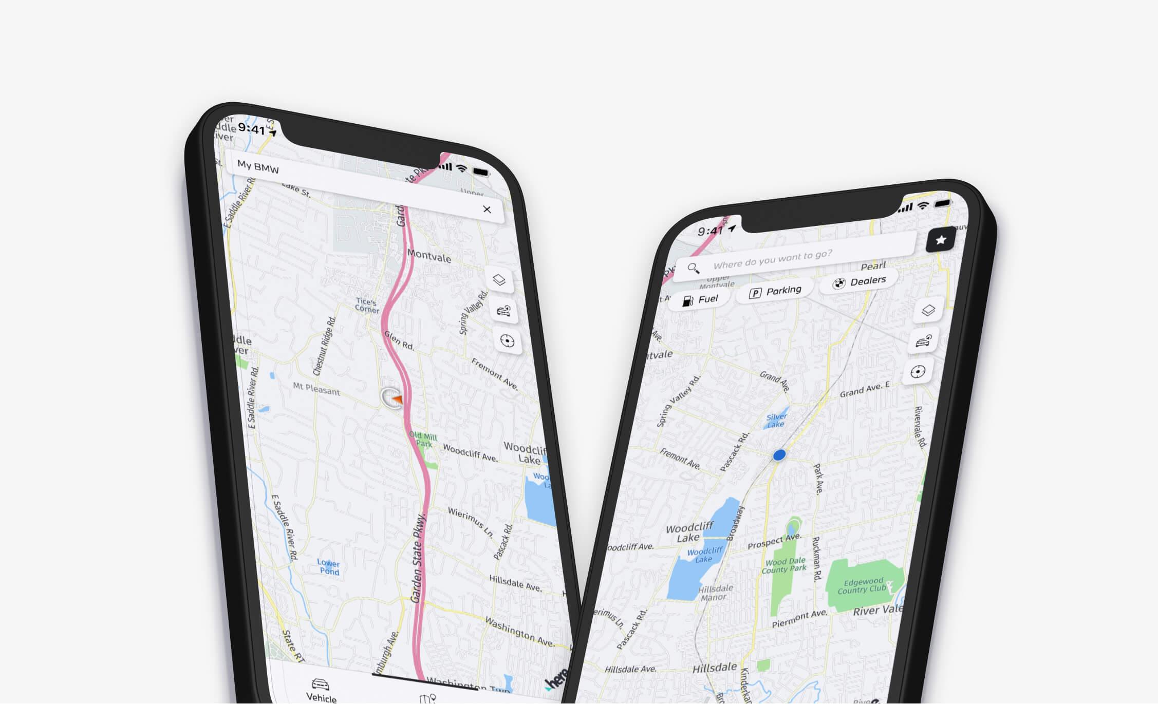Navigation image on mobile screen