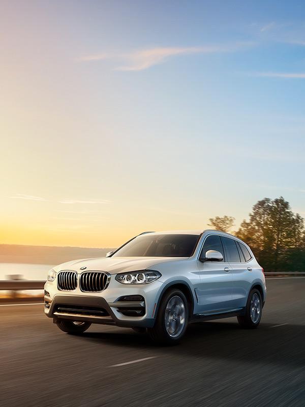 2020 BMW X3 driving on road