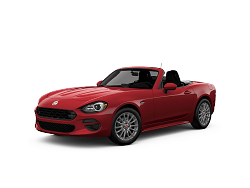 Red Fiat 124 Spider