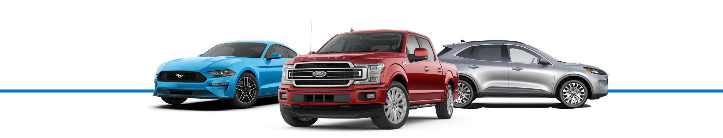 Ford models on transparent background