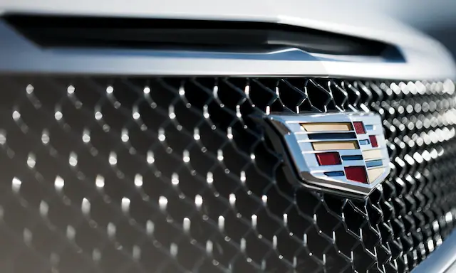 Front grill of a Cadillac