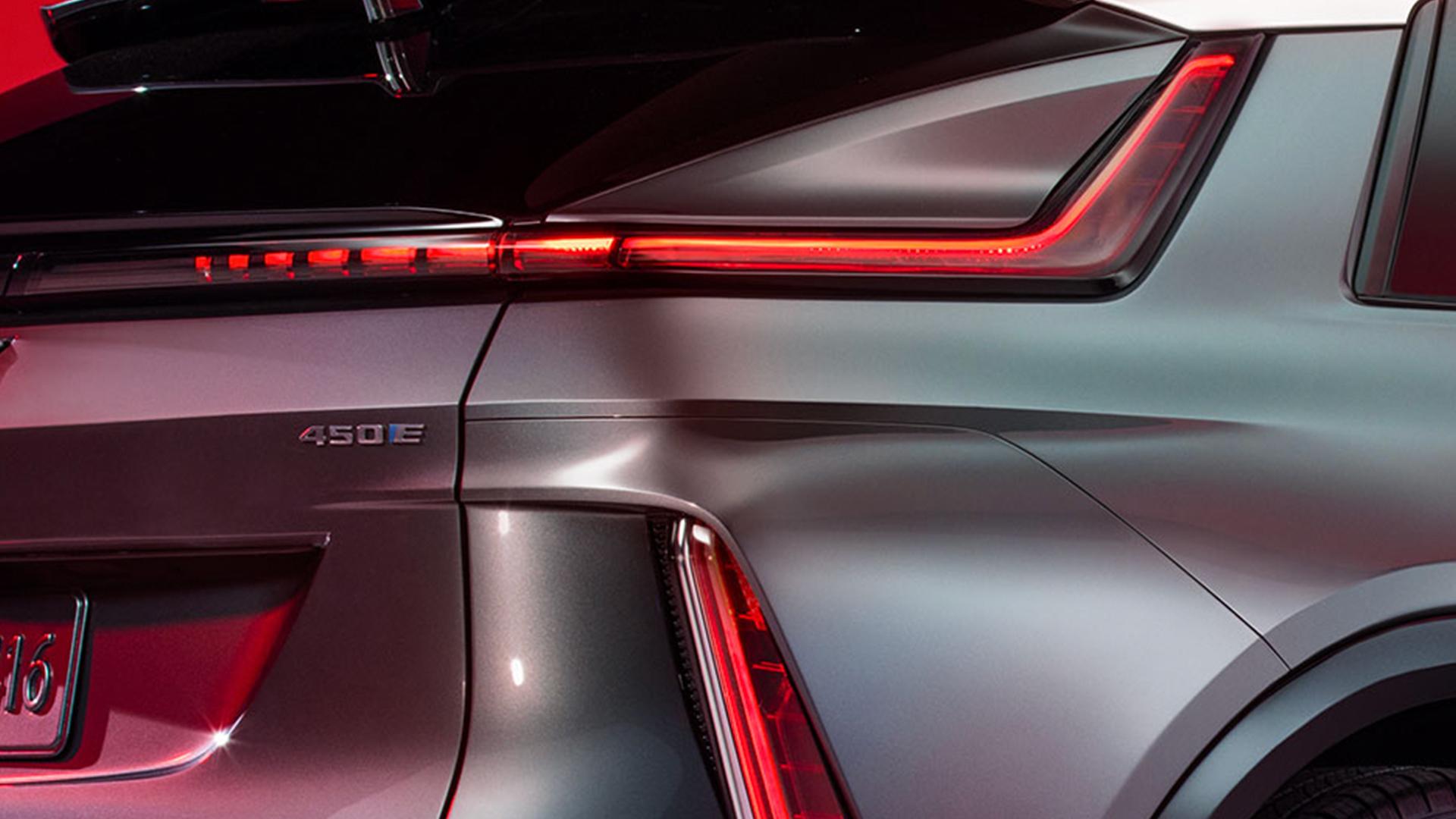 2023 Cadillac Lyriq Exterior rear shot of vehicles LED lights