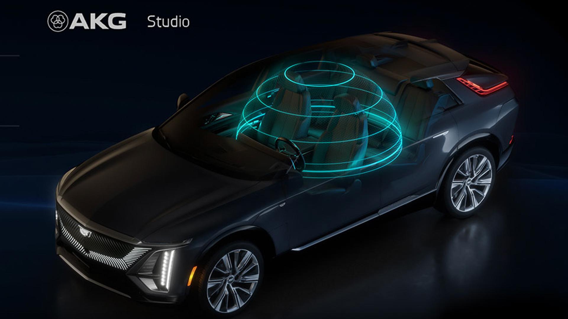 2023 Cadillac Lyriq AKG studio speaker audio system