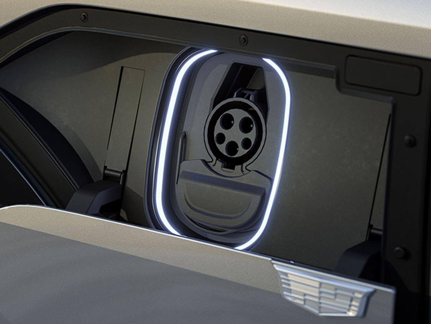 Cadillac Lyriq charging port