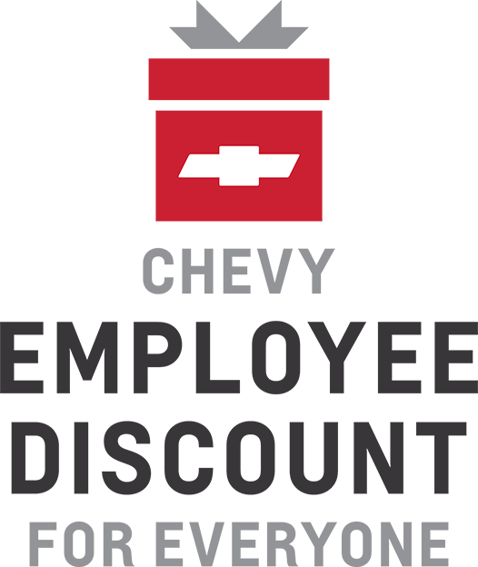 Logo Chevrolet Employee Discount EDE Stacked Gray Option 1