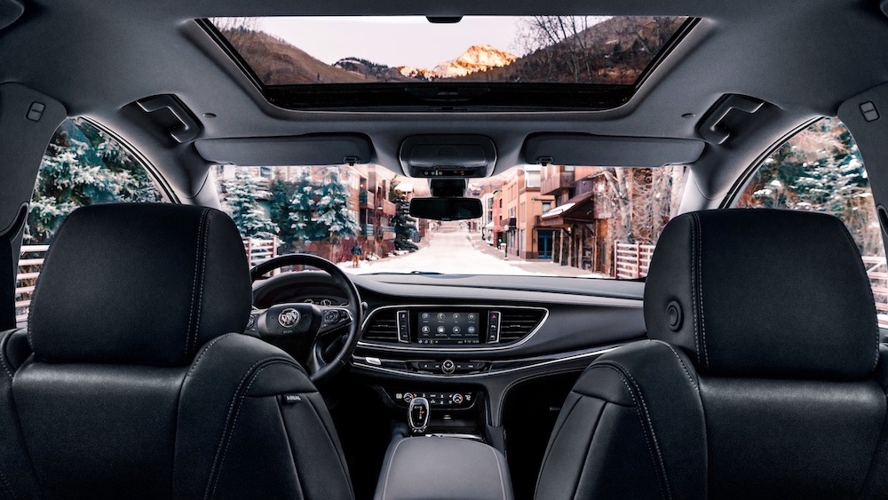 2020 Buick Enclave mid-size luxury SUV MOV Gallery Interior Back to Front Image