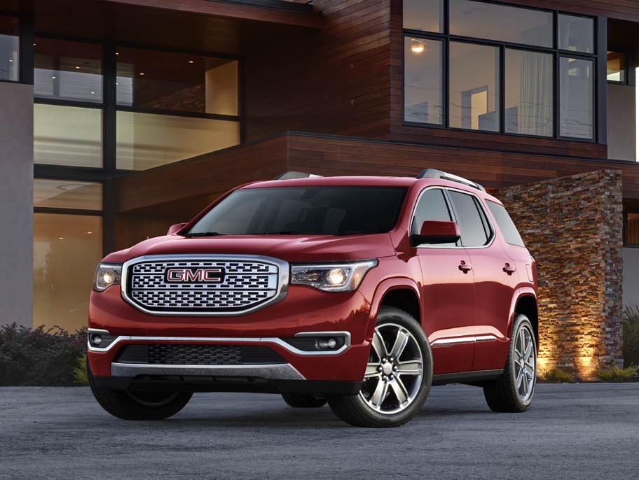 GMC Acadia outside home