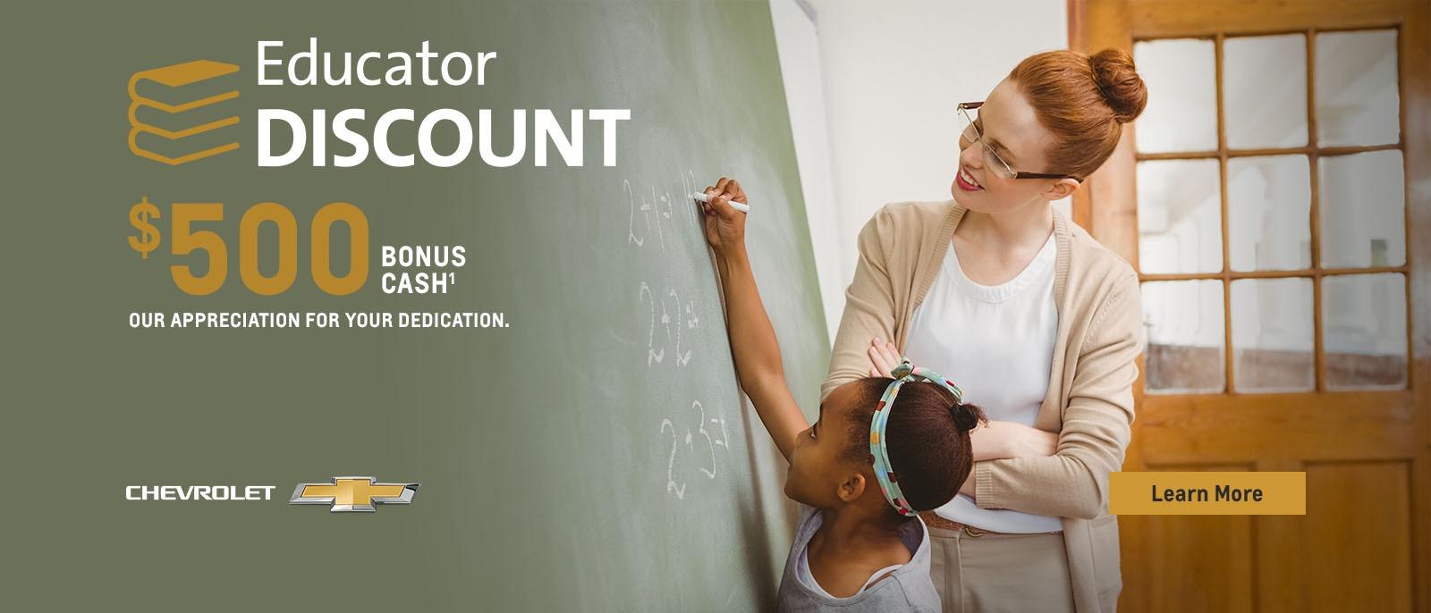 Return to the classroom in a new Chevy.