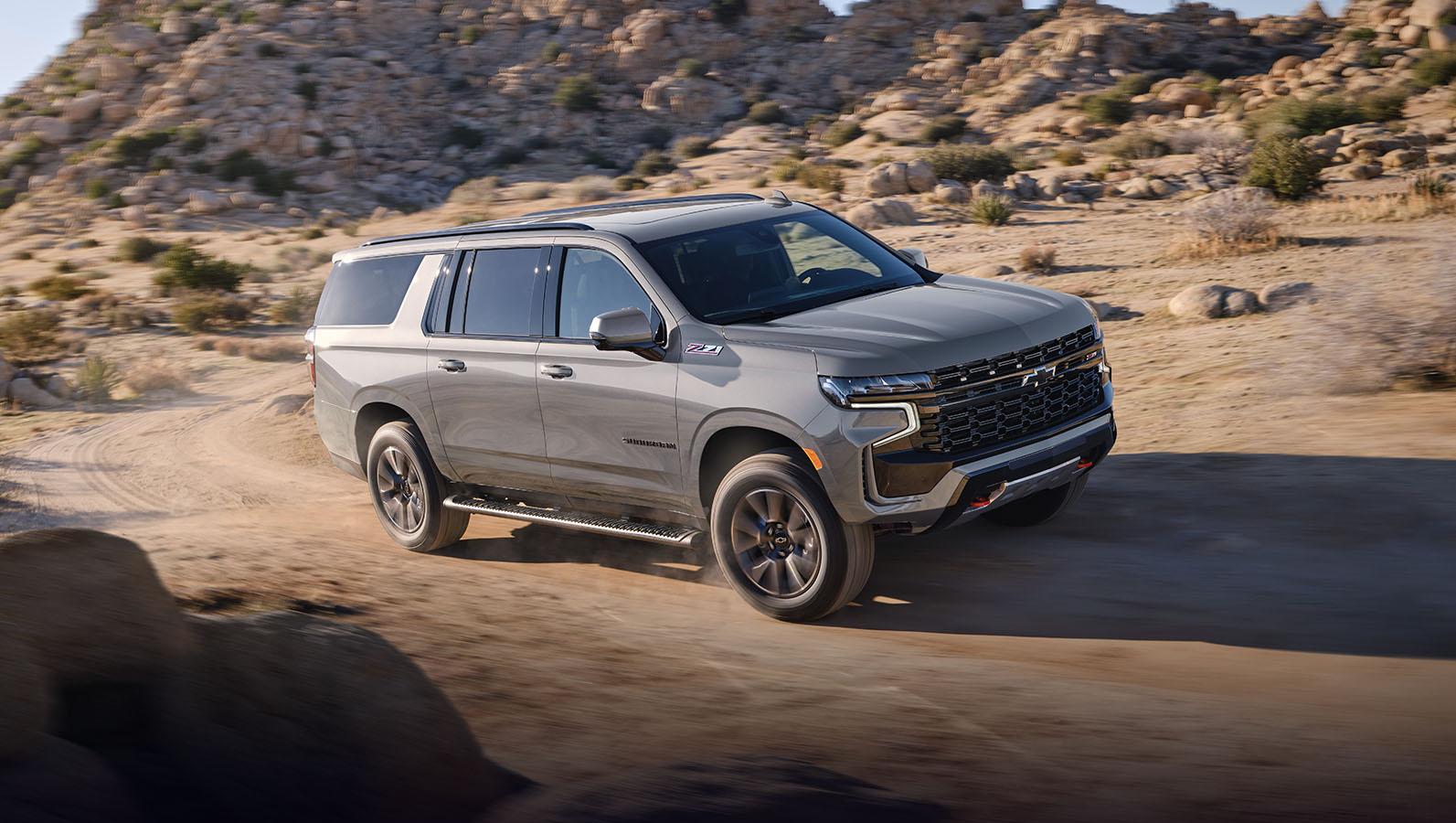 2023 Chevrolet Suburban in deserted area. 2023 Chevrolet Suburban in deserted area.