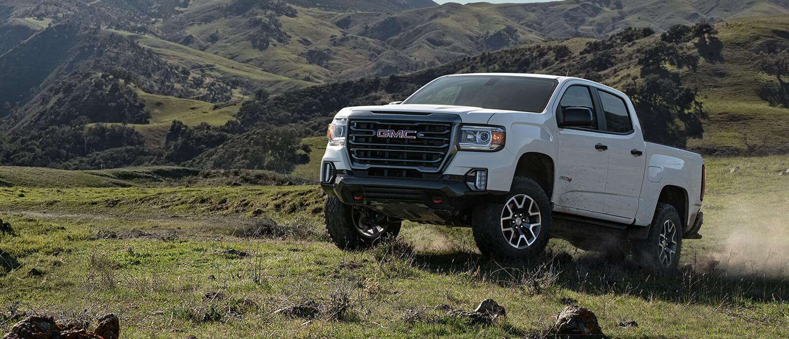 A 2021 GMC Canyon on off road A 2021 GMC Canyon on off road