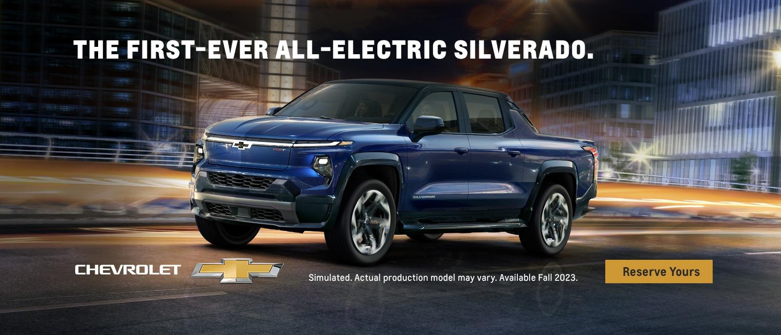The first-ever-all-electric Silverado