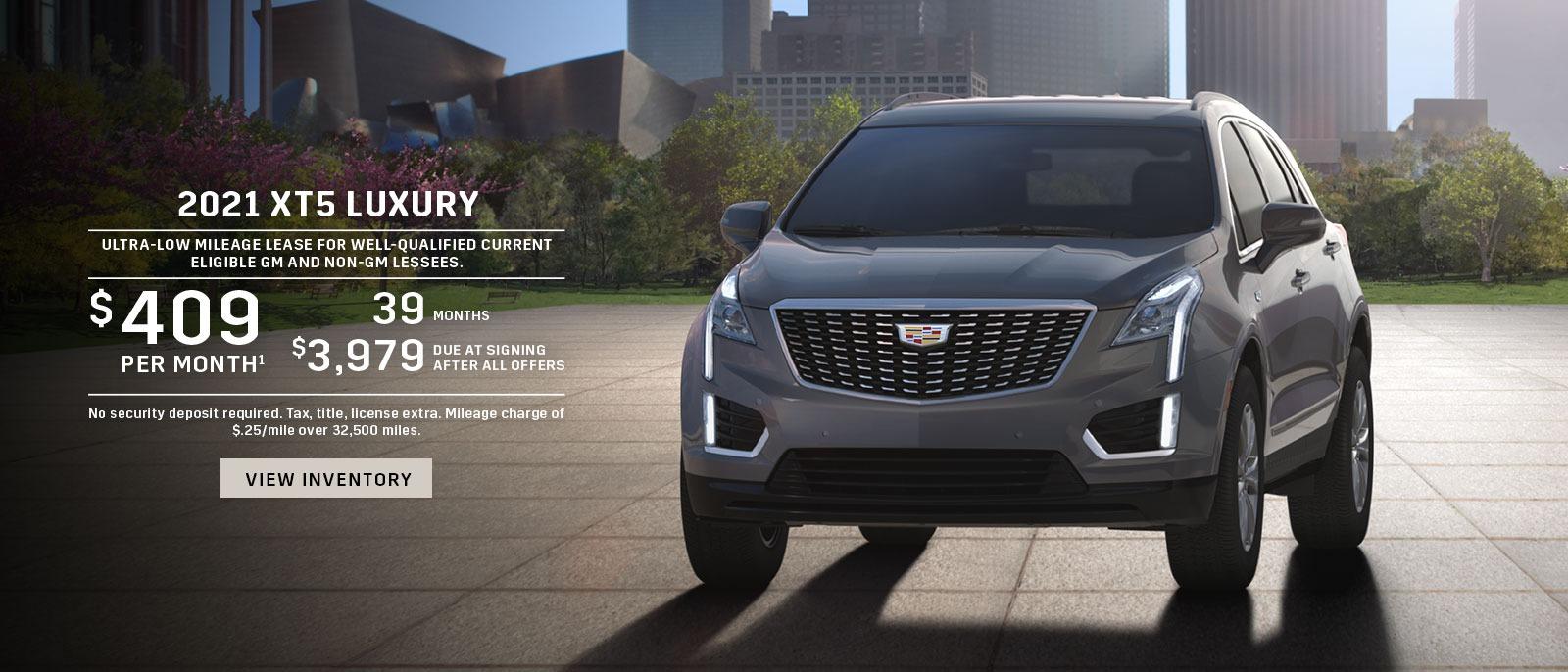 Lease Offer on 2021 Cadillac XT5