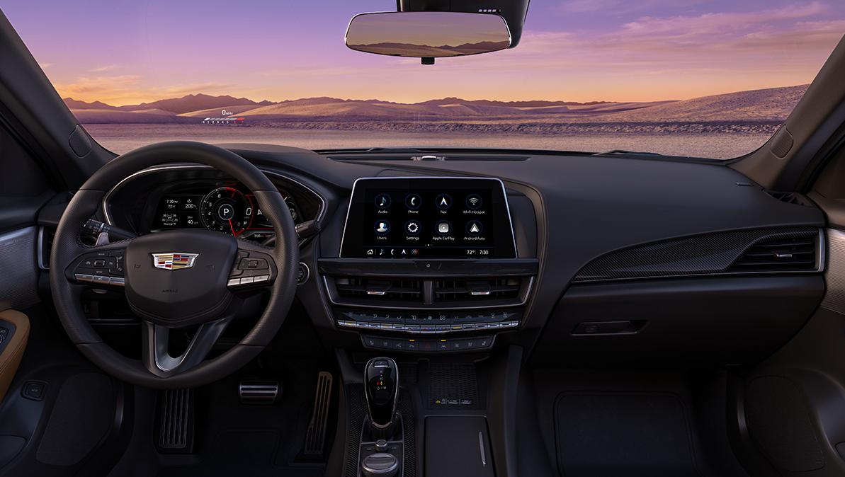 Interior view of 2023 Cadillac CT5. Interior view of 2023 Cadillac CT5.