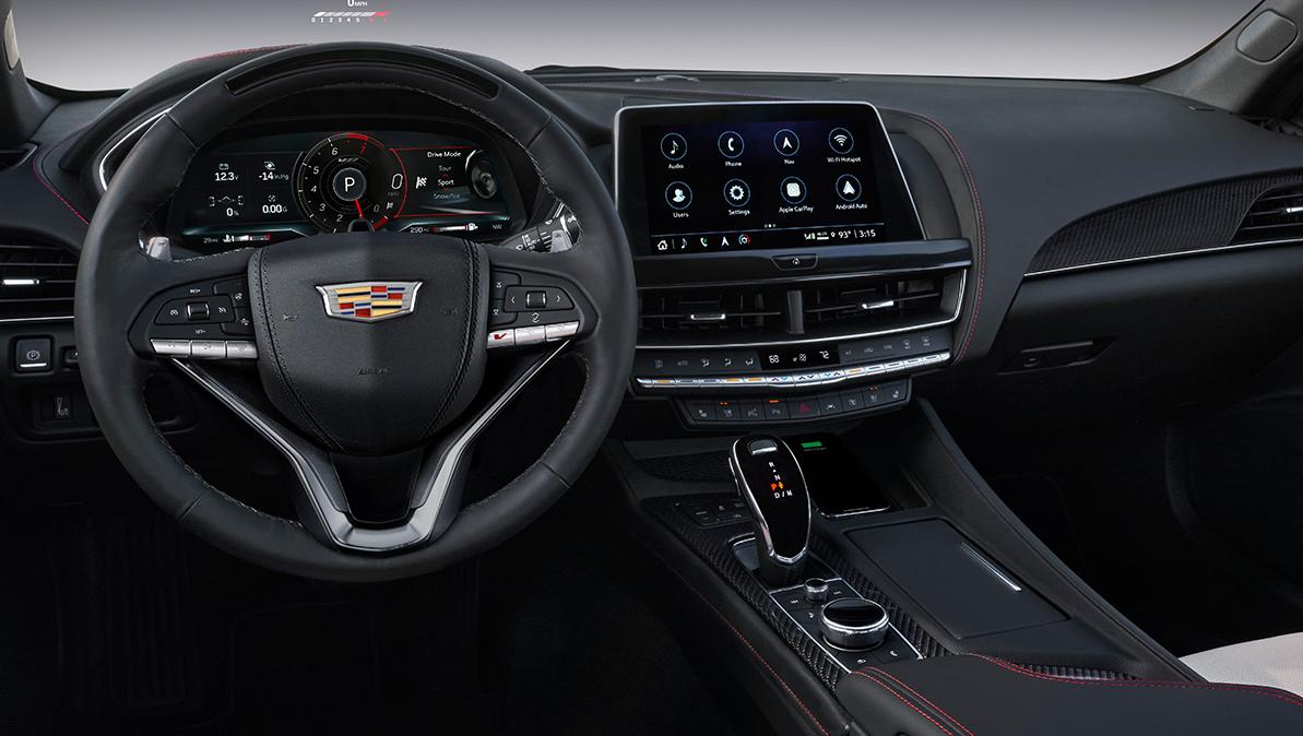 Interior view of 2023 Cadillac CT5-V.