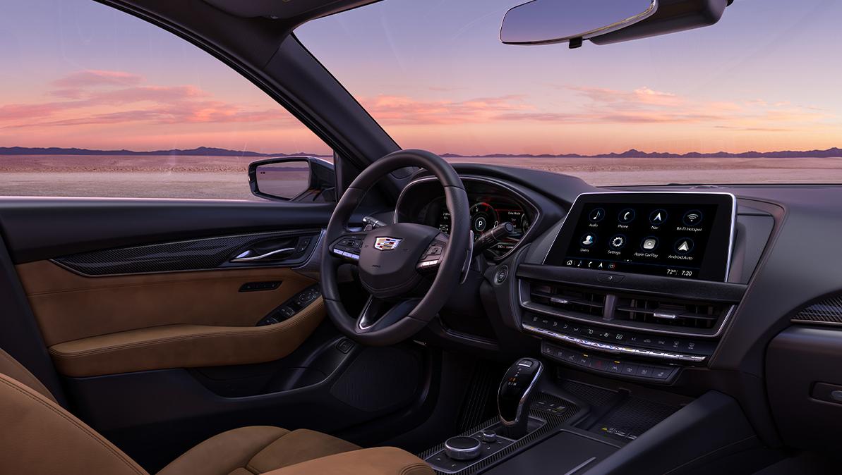 Interior view of Cadillac CT5. Interior view of Cadillac CT5.